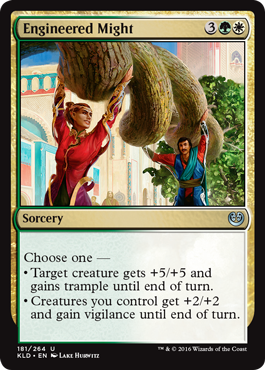Engineered Might (Kaladesh) Light Play Foil