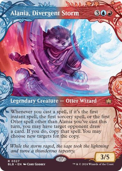 Alania, Divergent Storm (Showcase) (Bloomburrow) Light Play