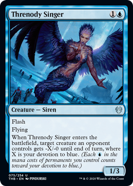 Threnody Singer (Theros Beyond Death) Light Play Foil