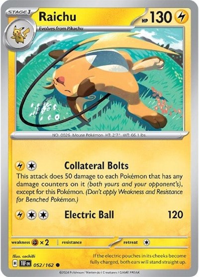Raichu (SV05: Temporal Forces) Near Mint
