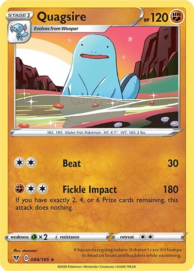 Quagsire (SWSH04: Vivid Voltage) Near Mint Reverse Holofoil