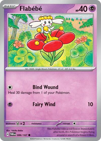 Flabebe (SV06: Twilight Masquerade) Near Mint Reverse Holofoil