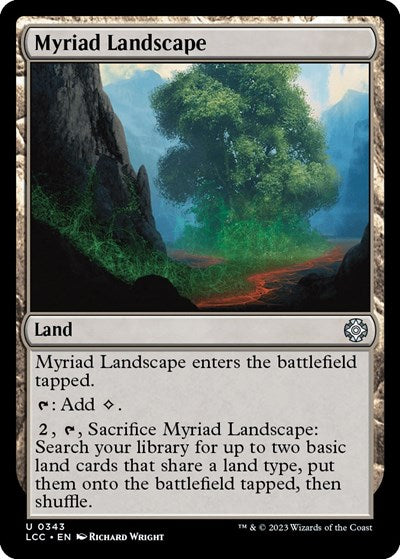 Myriad Landscape (Commander: The Lost Caverns of Ixalan) Light Play
