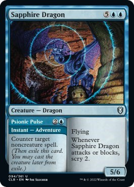 Sapphire Dragon (Commander Legends: Battle for Baldur's Gate) Light Play Foil
