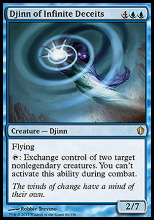 Djinn of Infinite Deceits (Commander 2013 Edition) Light Play