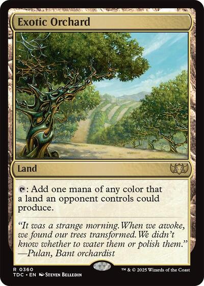 Exotic Orchard (Commander: Tarkir: Dragonstorm) Light Play