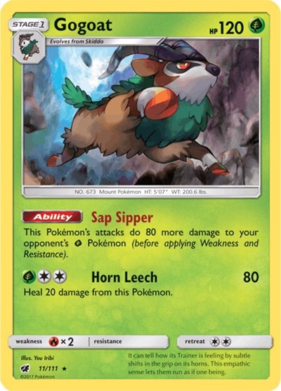 Gogoat (SM - Crimson Invasion) Near Mint Holofoil