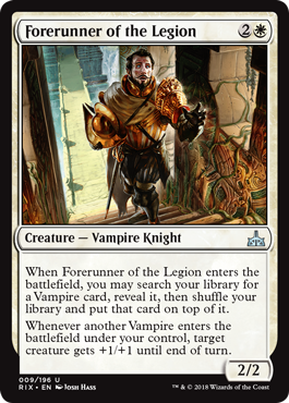 Forerunner of the Legion (Rivals of Ixalan) Light Play