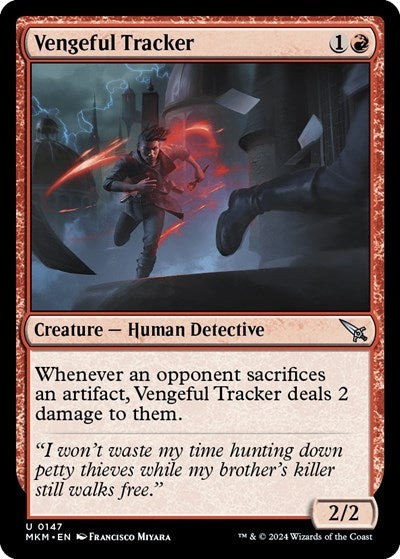 Vengeful Tracker (Murders at Karlov Manor) Near Mint Foil