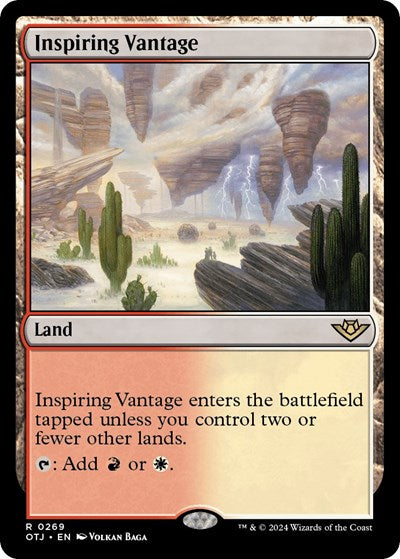 Inspiring Vantage (Outlaws of Thunder Junction) Light Play Foil
