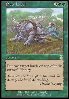 Plow Under (Urza's Destiny) Light Play