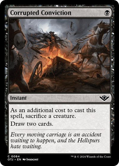Corrupted Conviction (Outlaws of Thunder Junction) Light Play Foil