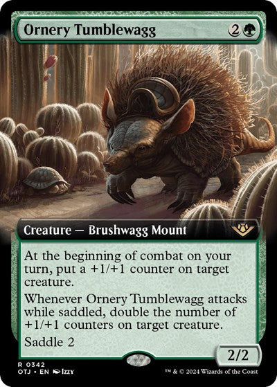 Ornery Tumblewagg (Extended Art) (Outlaws of Thunder Junction) Near Mint