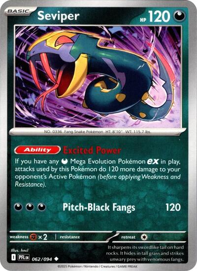 Seviper (ME02: Phantasmal Flames) Near Mint