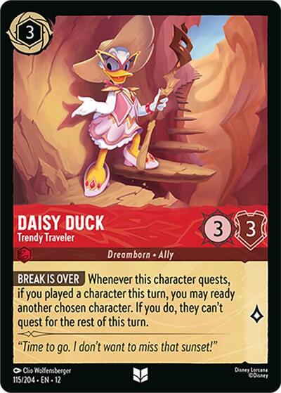 Daisy Duck - Trendy Traveler (Wilds Unknown) Near Mint