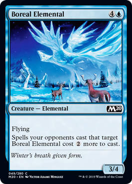 Boreal Elemental (Magic 2020 Core Set) Light Play Foil