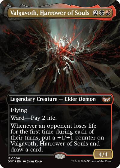 Valgavoth, Harrower of Souls (Borderless) (Commander: Duskmourn: House of Horror) Near Mint Foil