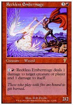 Reckless Embermage (7th Edition) Light Play