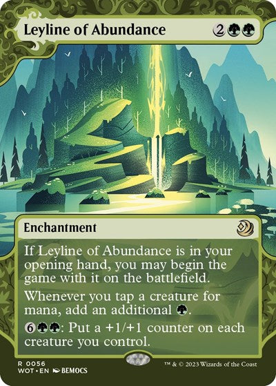 Leyline of Abundance (Wilds of Eldraine: Enchanting Tales) Light Play