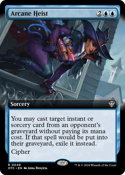 Arcane Heist (Extended Art) (Commander: Outlaws of Thunder Junction) Near Mint