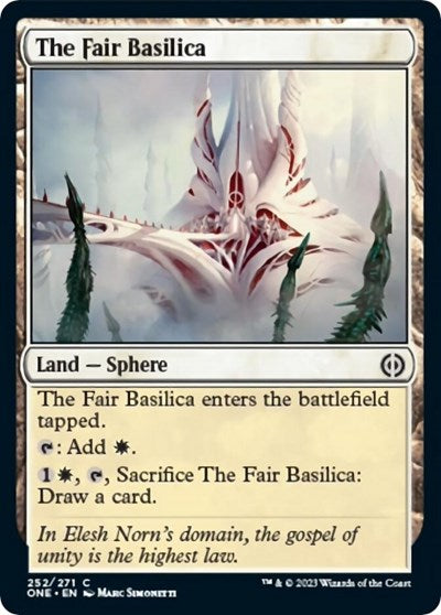 The Fair Basilica (Phyrexia: All Will Be One) Light Play Foil