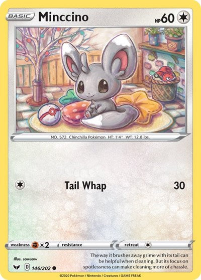 Minccino (146) (SWSH01: Sword & Shield Base Set) Near Mint