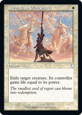 Swords to Plowshares (Commander: The Brothers' War) Light Play