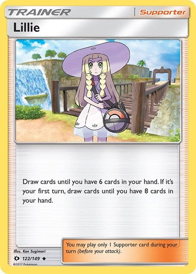 Lillie (SM Base Set) Near Mint Reverse Holofoil