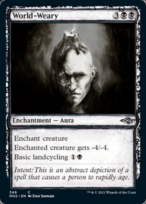 World-Weary (Showcase) (Modern Horizons 2) Light Play Foil