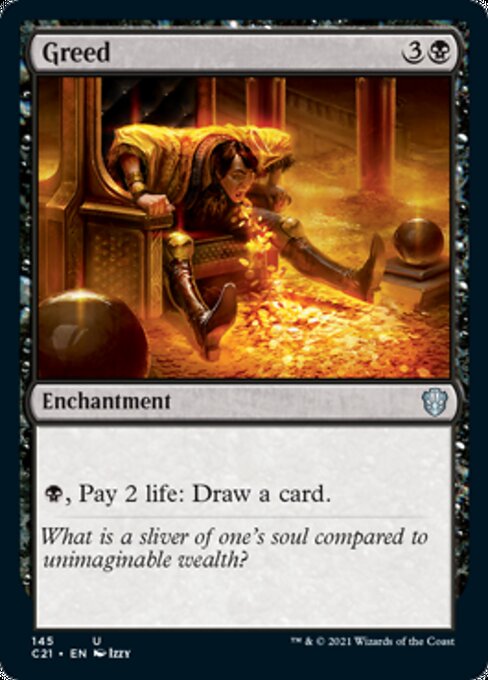 Greed (Commander 2021 Strixhaven) Light Play