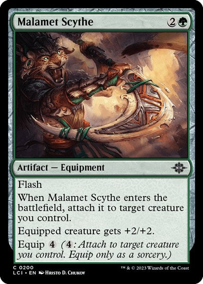 Malamet Scythe (The Lost Caverns of Ixalan) Light Play Foil