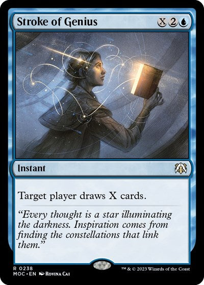 Stroke of Genius (Commander: March of the Machine) Light Play
