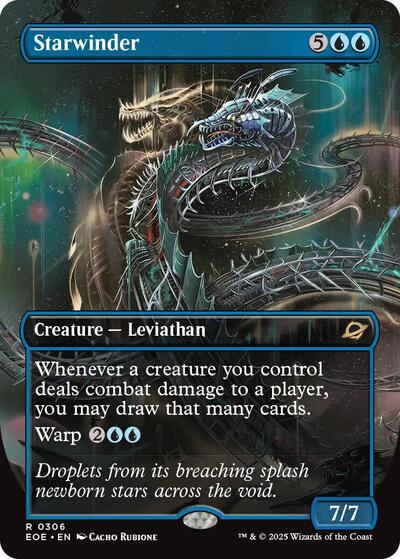 Starwinder (0306) (Borderless) (Edge of Eternities) Near Mint Foil
