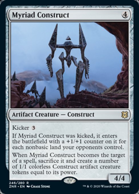 Myriad Construct (Zendikar Rising) Light Play Foil