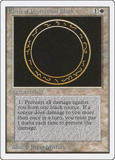 Circle of Protection: Black (Unlimited) Light Play