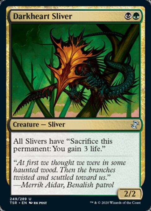 Darkheart Sliver (Time Spiral Remastered) Light Play