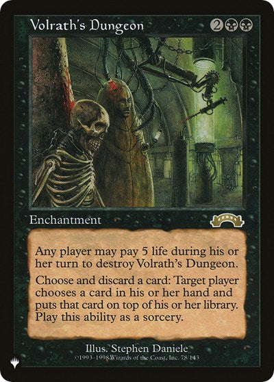 Volrath's Dungeon (The List) Light Play