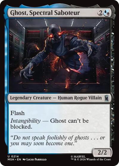Ghost, Spectral Saboteur (Marvel Super Heroes) Near Mint Foil