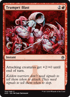 Trumpet Blast (Masters 25) Light Play Foil