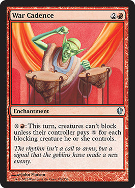 War Cadence (Commander 2013 Edition) Light Play