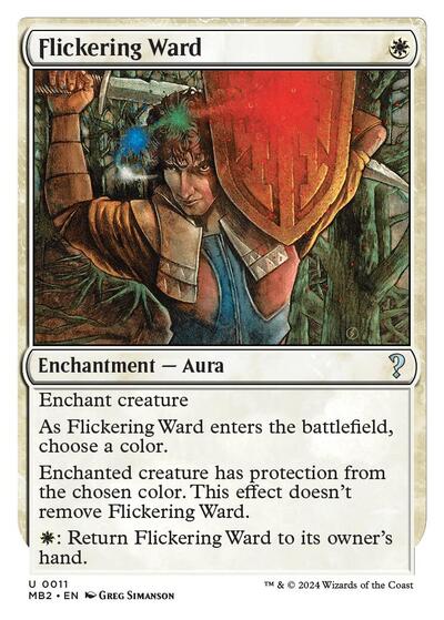 Flickering Ward (White Border) (Mystery Booster 2) Near Mint