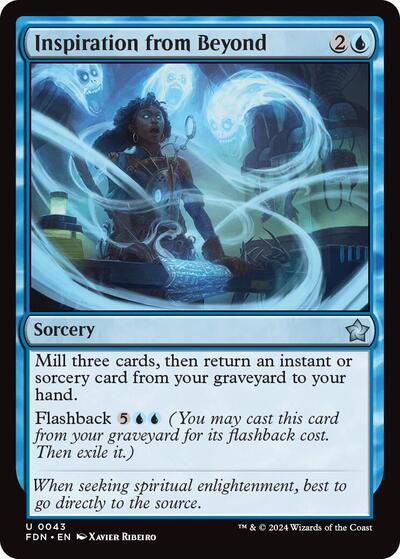 Inspiration from Beyond (Foundations) Near Mint Foil