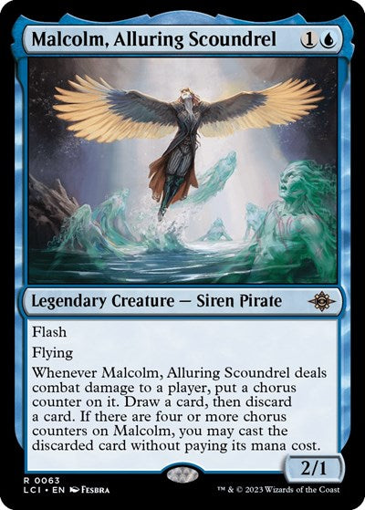 Malcolm, Alluring Scoundrel (The Lost Caverns of Ixalan) Near Mint Foil