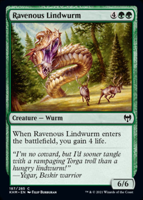 Ravenous Lindwurm (Kaldheim) Near Mint Foil