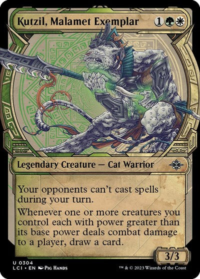 Kutzil, Malamet Exemplar (Showcase) (The Lost Caverns of Ixalan) Light Play