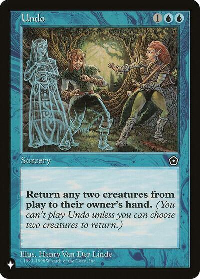 Undo (The List) Near Mint