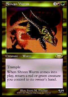 Shivan Wurm (Planeshift) Light Play