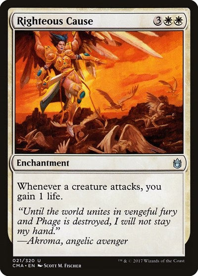 Righteous Cause (Commander Anthology) Light Play