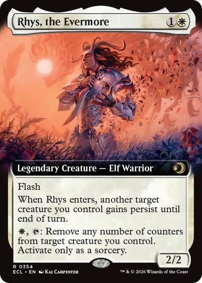 Rhys, the Evermore (Extended Art) (Lorwyn Eclipsed) Near Mint Foil