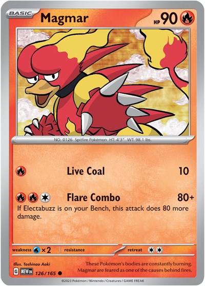 Magmar (Scarlet and Violet: 151) Near Mint